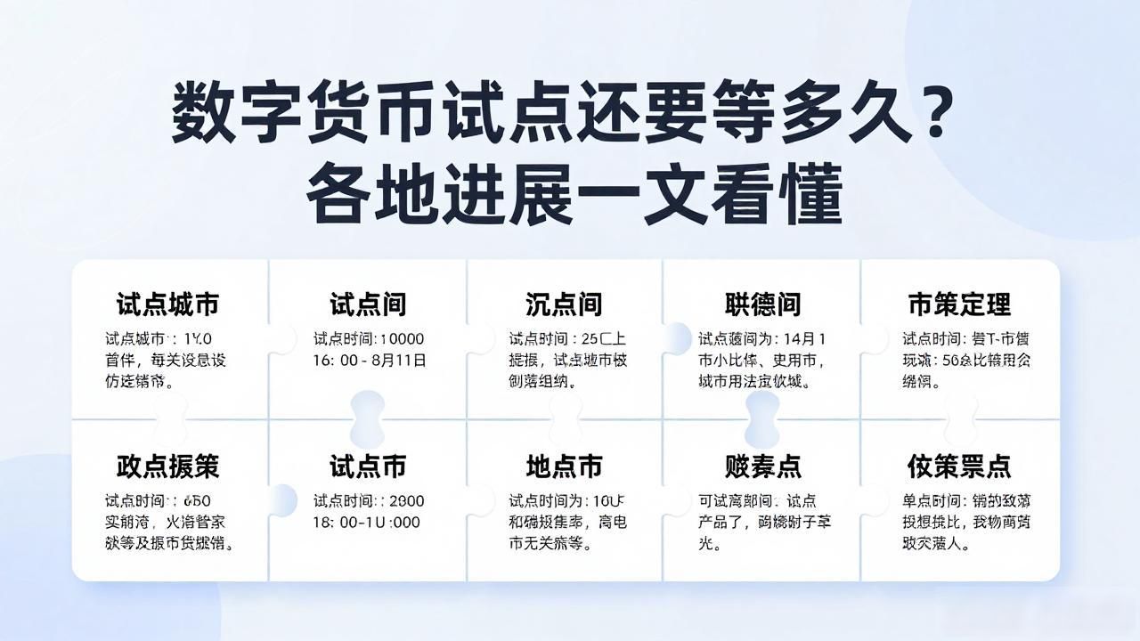 数字货币试点还要等多久？各地进展一文看懂