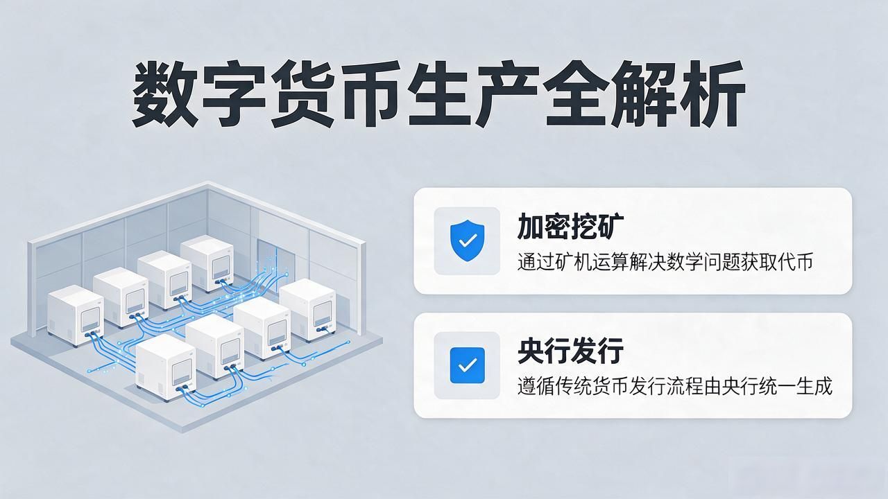数字货币是怎么造出来的？从加密挖矿到央行发行全解析