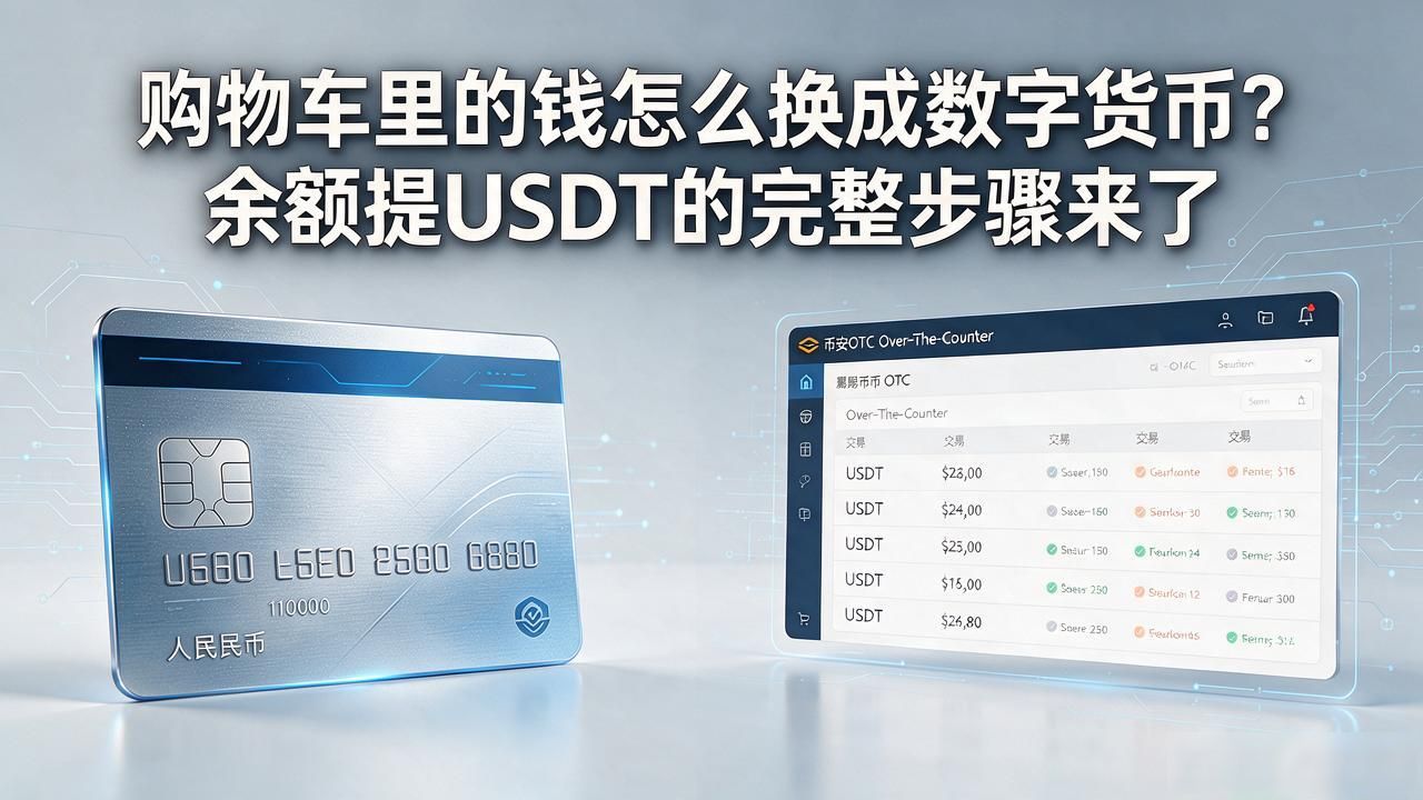 购物车里的钱怎么换成数字货币？余额提USDT的完整步骤来了