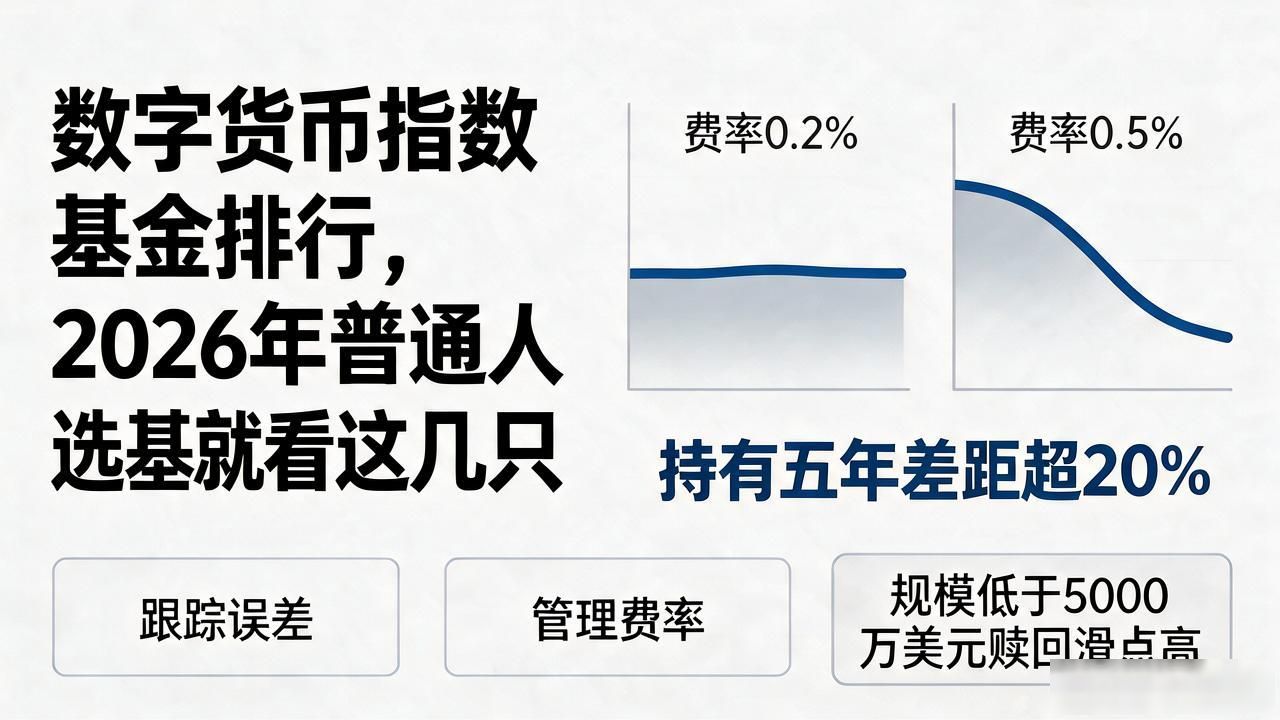 数字货币指数基金排行，2026年普通人选基就看这几只