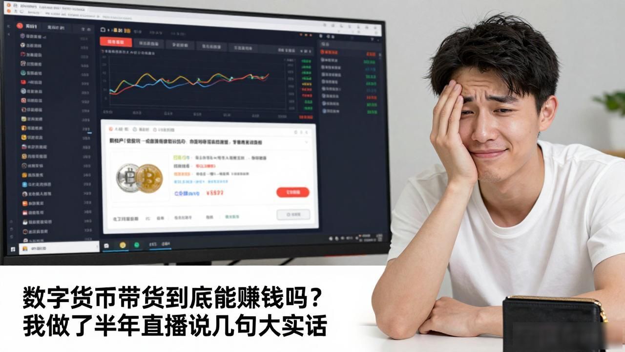数字货币带货到底能赚钱吗？我做了半年直播说几句大实话