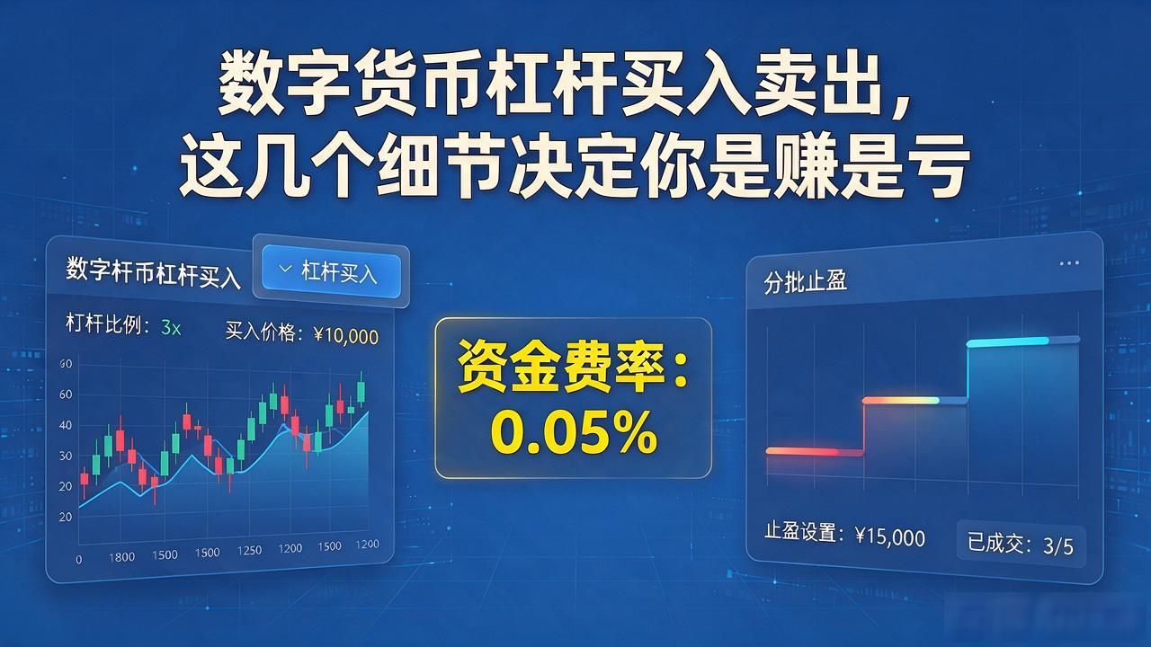 数字货币杠杆买入卖出，这几个细节决定你是赚是亏
