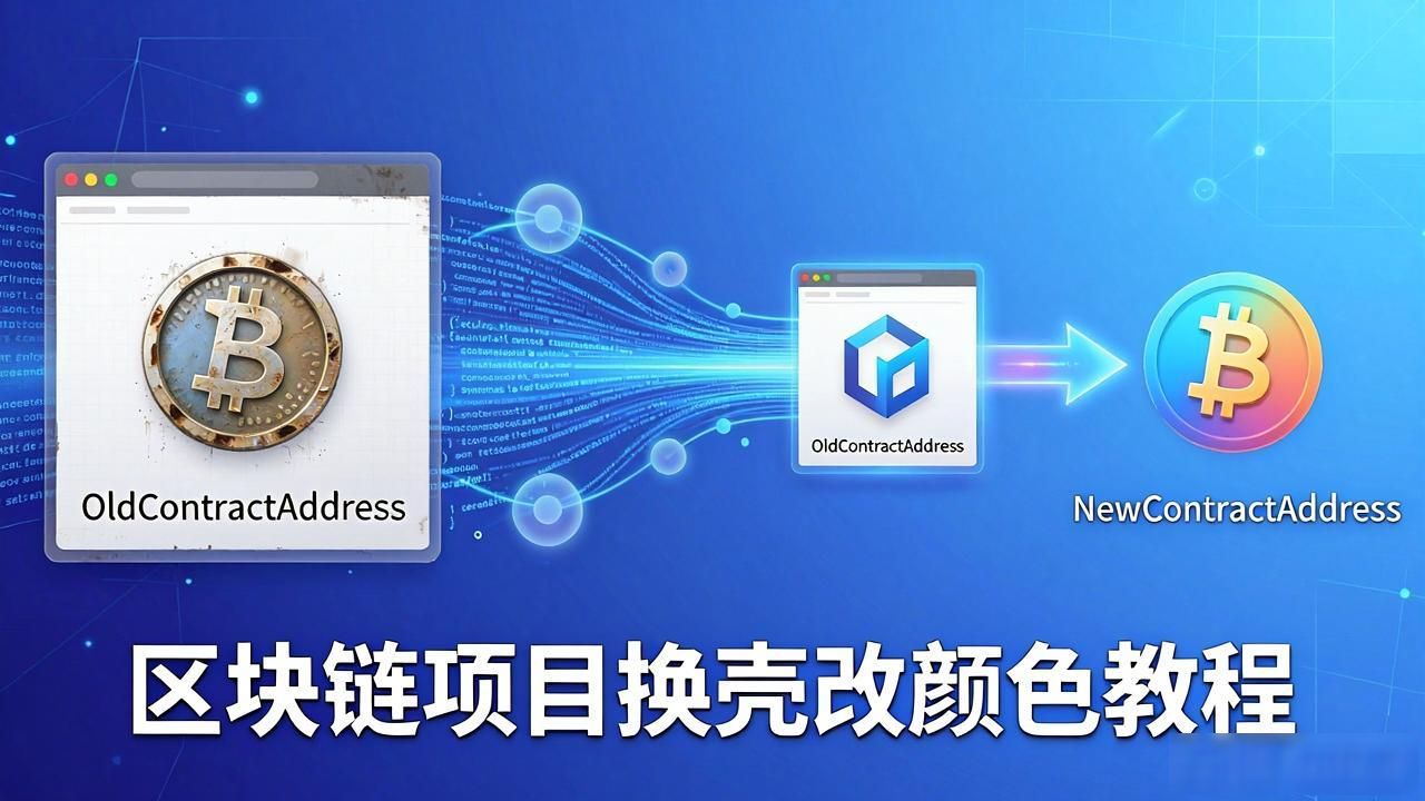 区块链项目换壳改颜色教程