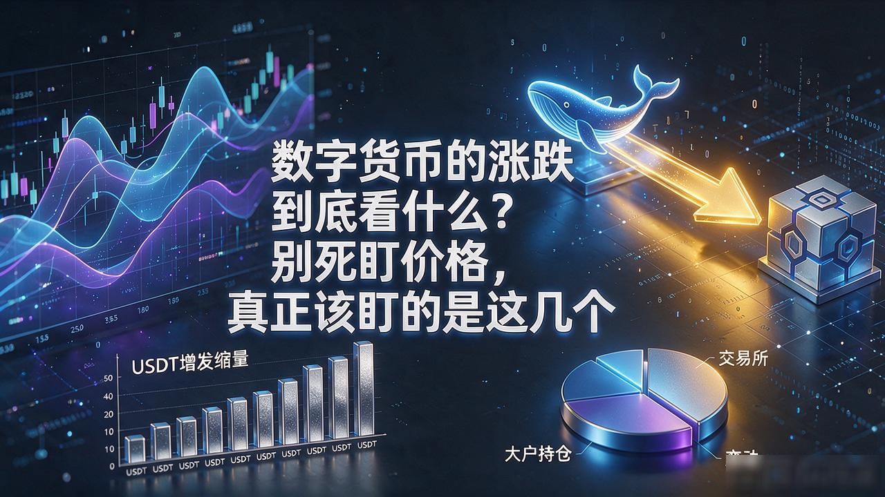 数字货币的涨跌到底看什么？别死盯价格，真正该盯的是这几个