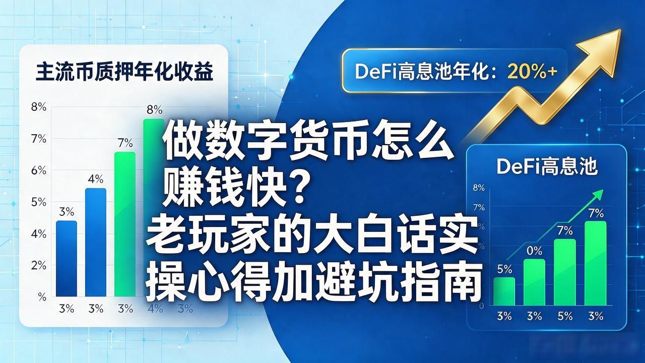 做数字货币怎么赚钱快？老玩家的大白话实操心得加避坑指南