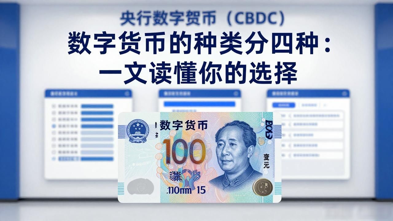 数字货币的种类分四种：一文读懂你的选择