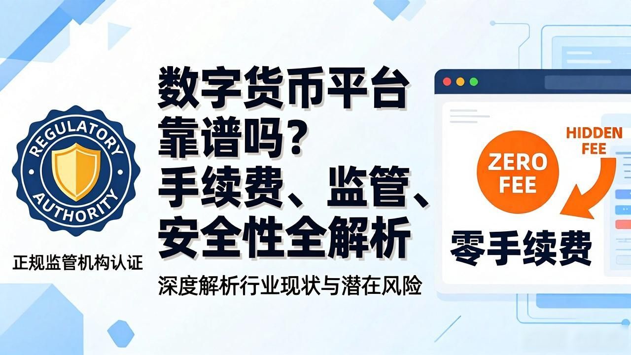 数字货币平台靠谱吗？手续费、监管、安全性全解析