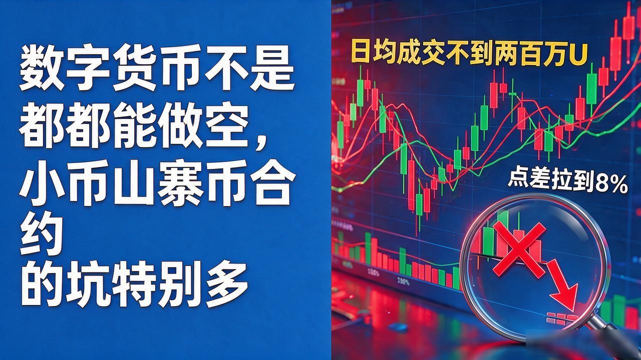数字货币不是都能做空，小币山寨币合约的坑特别多
