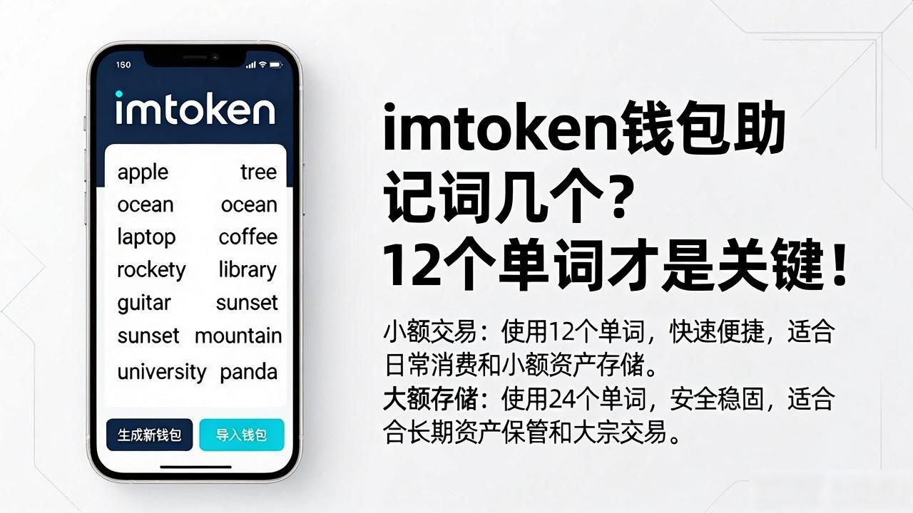 imtoken钱包助记词几个？12个单词才是关键！