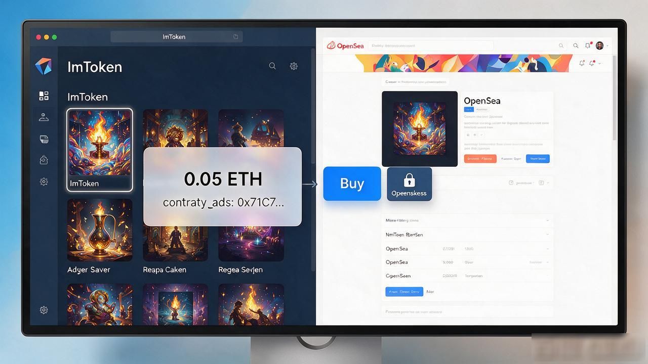 ImToken连OpenSea钱包，NFT交易一次讲清