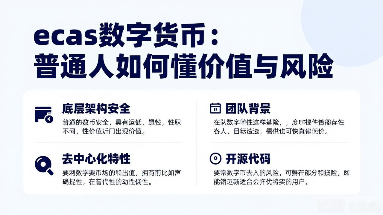ecas数字货币：普通人如何看懂价值与风险