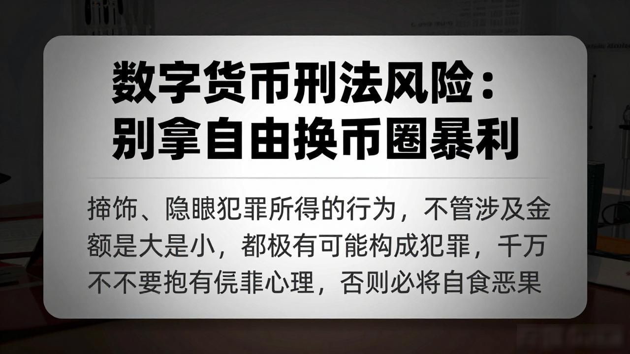 数字货币刑法风险：别拿自由换币圈暴利