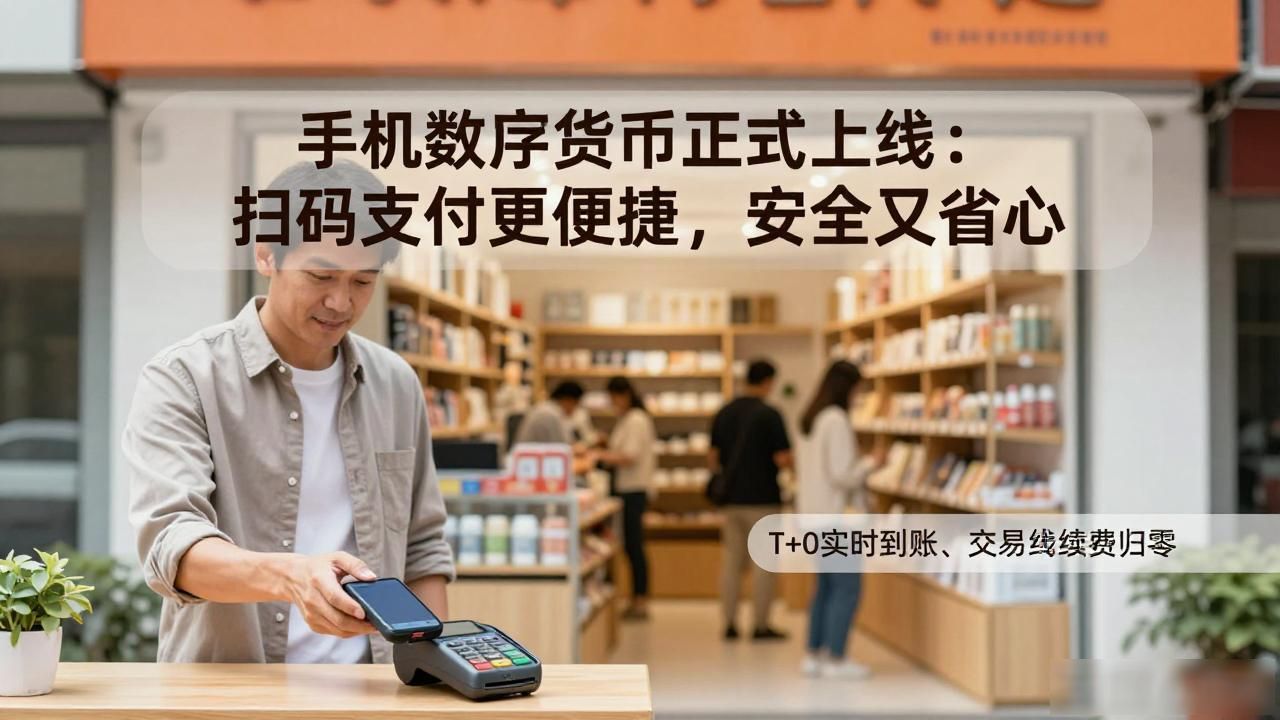 手机数字货币正式上线：扫码支付更便捷，安全又省心