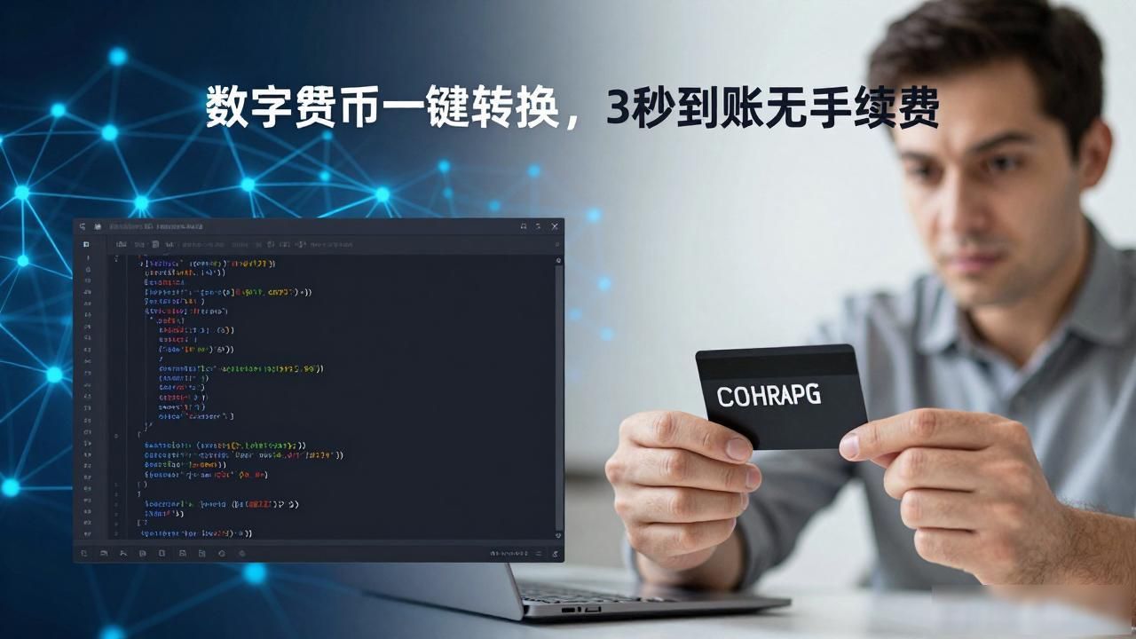 数字货币一键转换，3秒到账无手续费