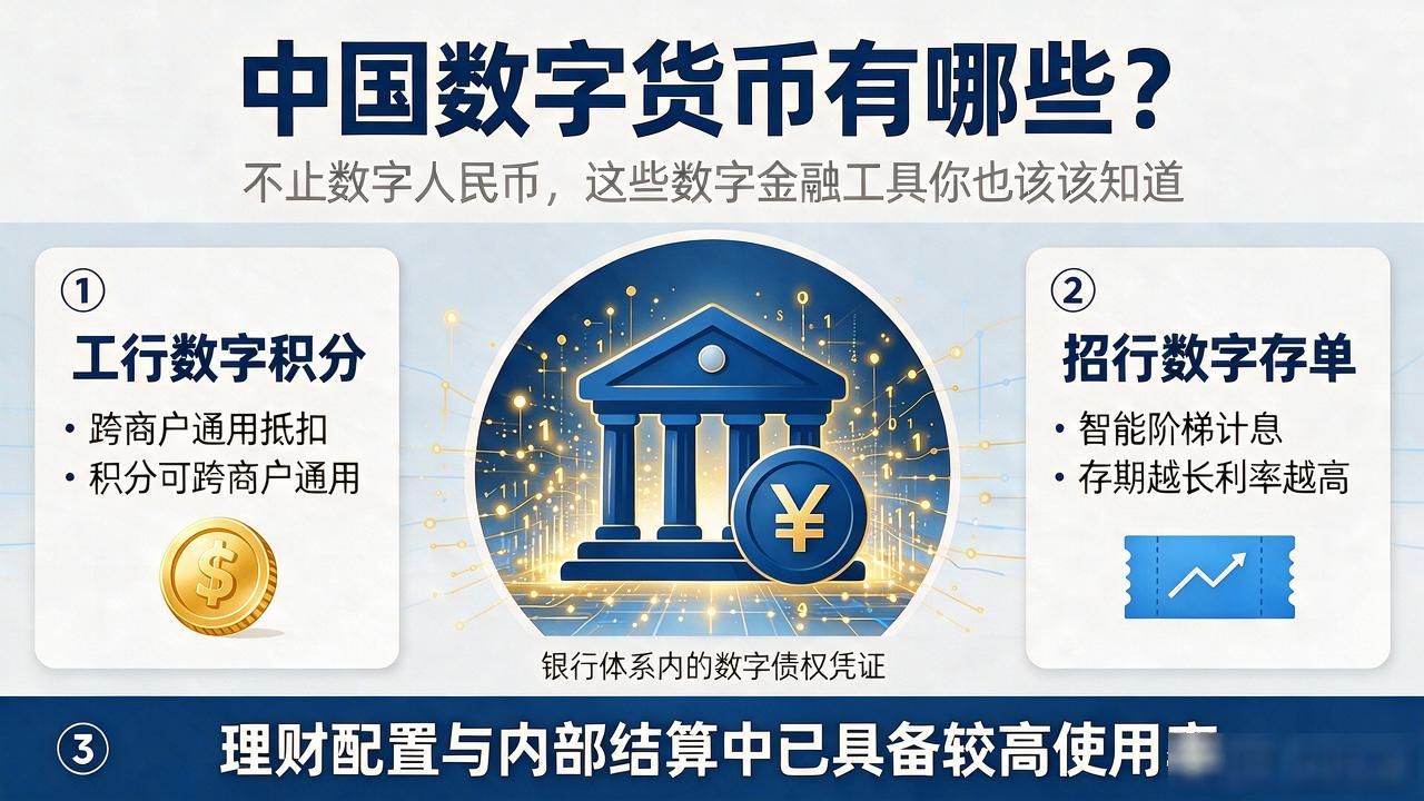 中国数字货币有哪些？不止数字人民币，这些数字金融工具你也该知道
