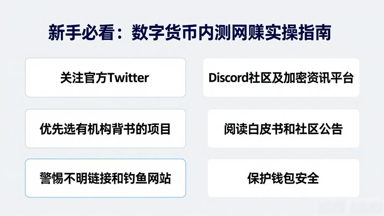 新手必看：数字货币内测网赚实操指南