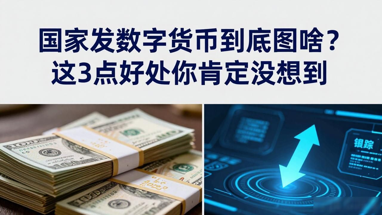 国家发数字货币到底图啥？这3点好处你肯定没想到