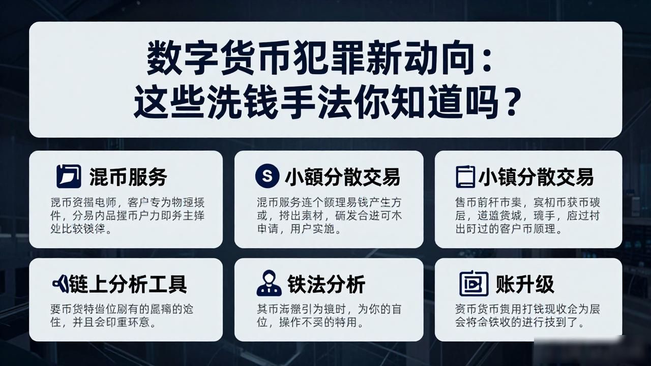数字货币犯罪新动向：这些洗钱手法你知道吗？