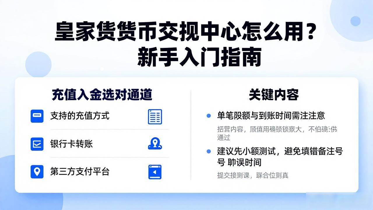 皇家数字货币交易中心怎么用？新手入门指南