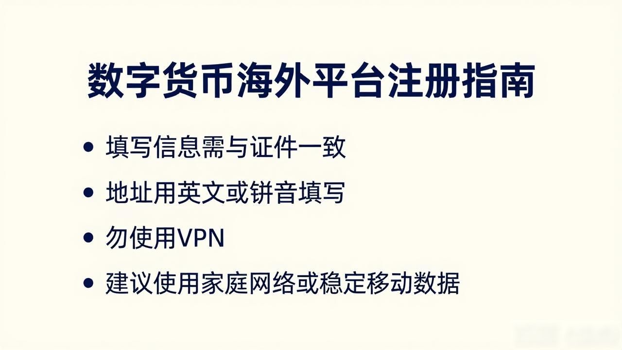 数字货币海外平台注册指南