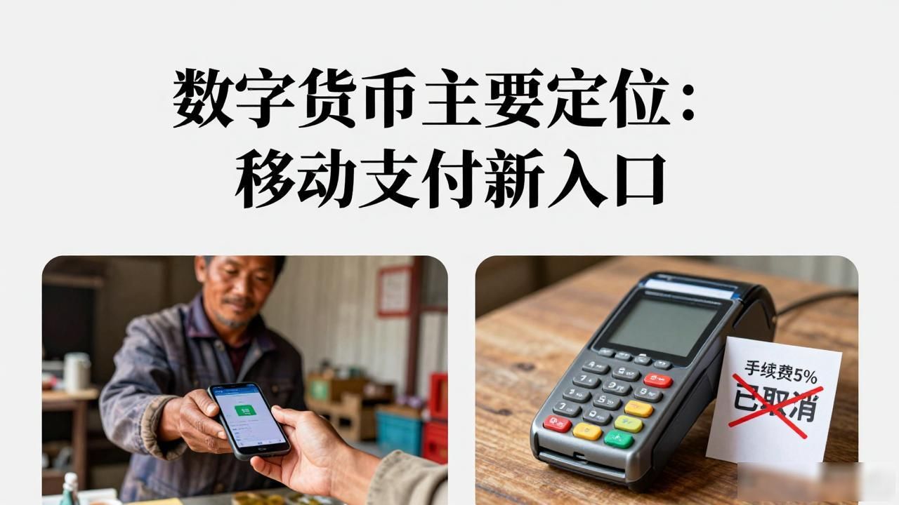 数字货币主要定位：移动支付新入口
