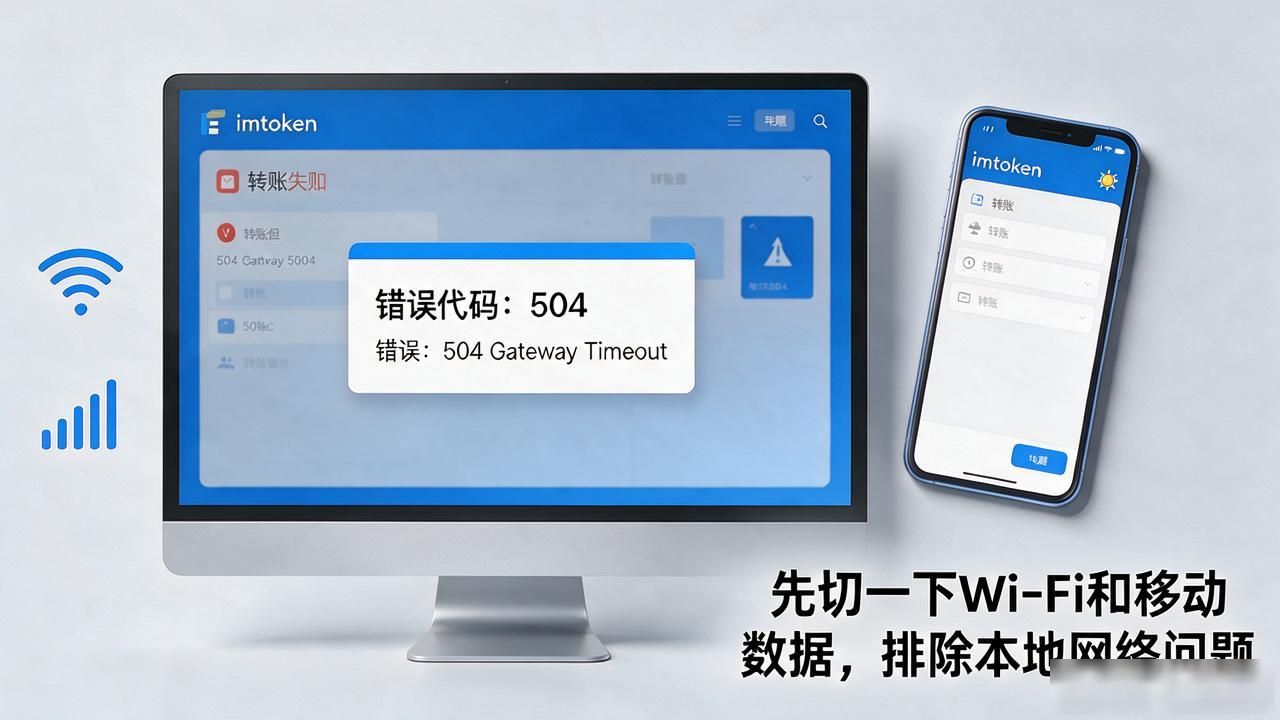 imtoken转账显示504，大概率是节点问题，照这几步改就行