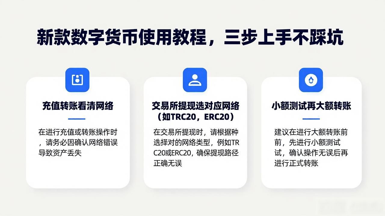 新款数字货币使用教程，三步上手不踩坑